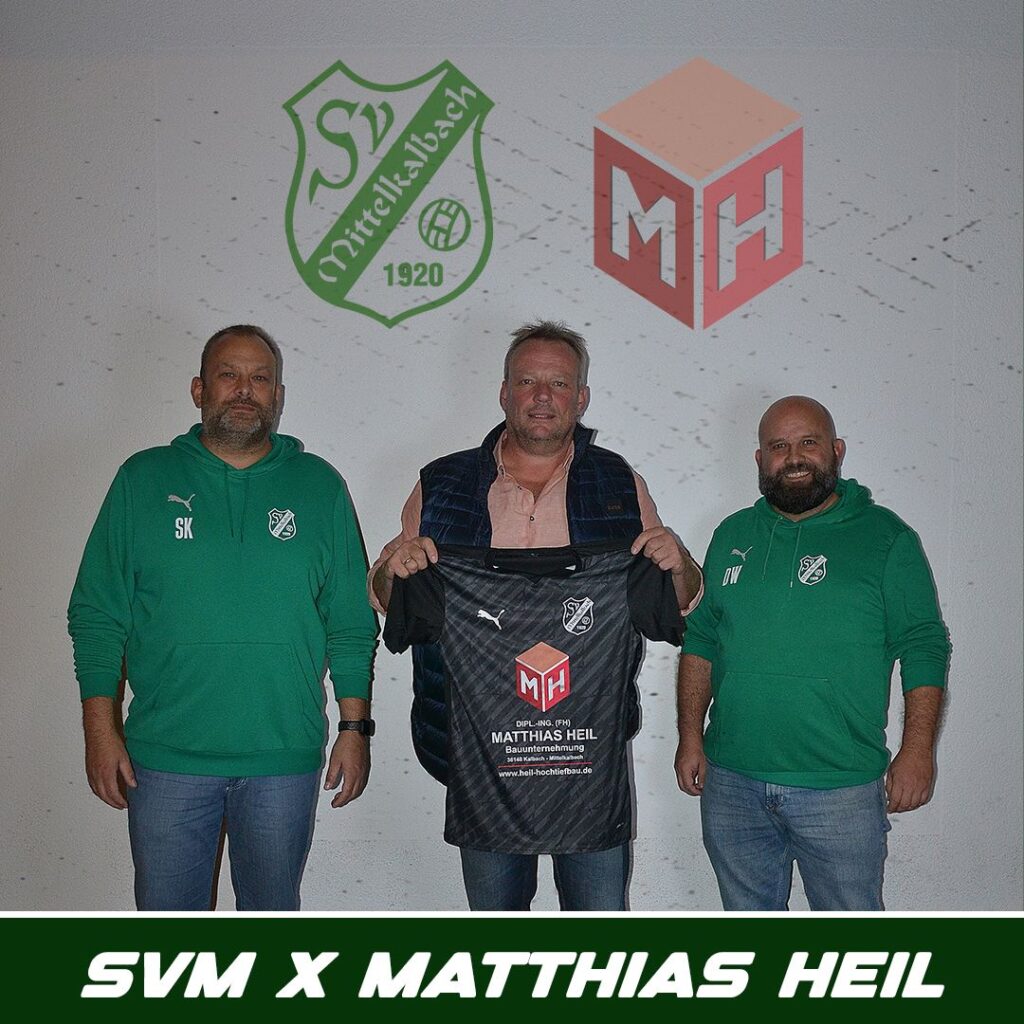 SV Mittelkalbach bedankt sich herzlich für das neue Trikotsponsoring